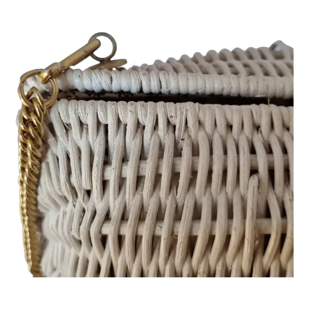 Bolso de paja bandolera bolso hombro vintage