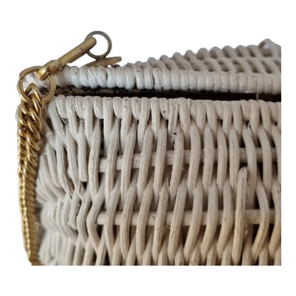 Bolso de paja bandolera bolso hombro vintage