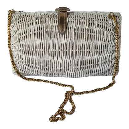 Bolso de paja bandolera bolso hombro vintage