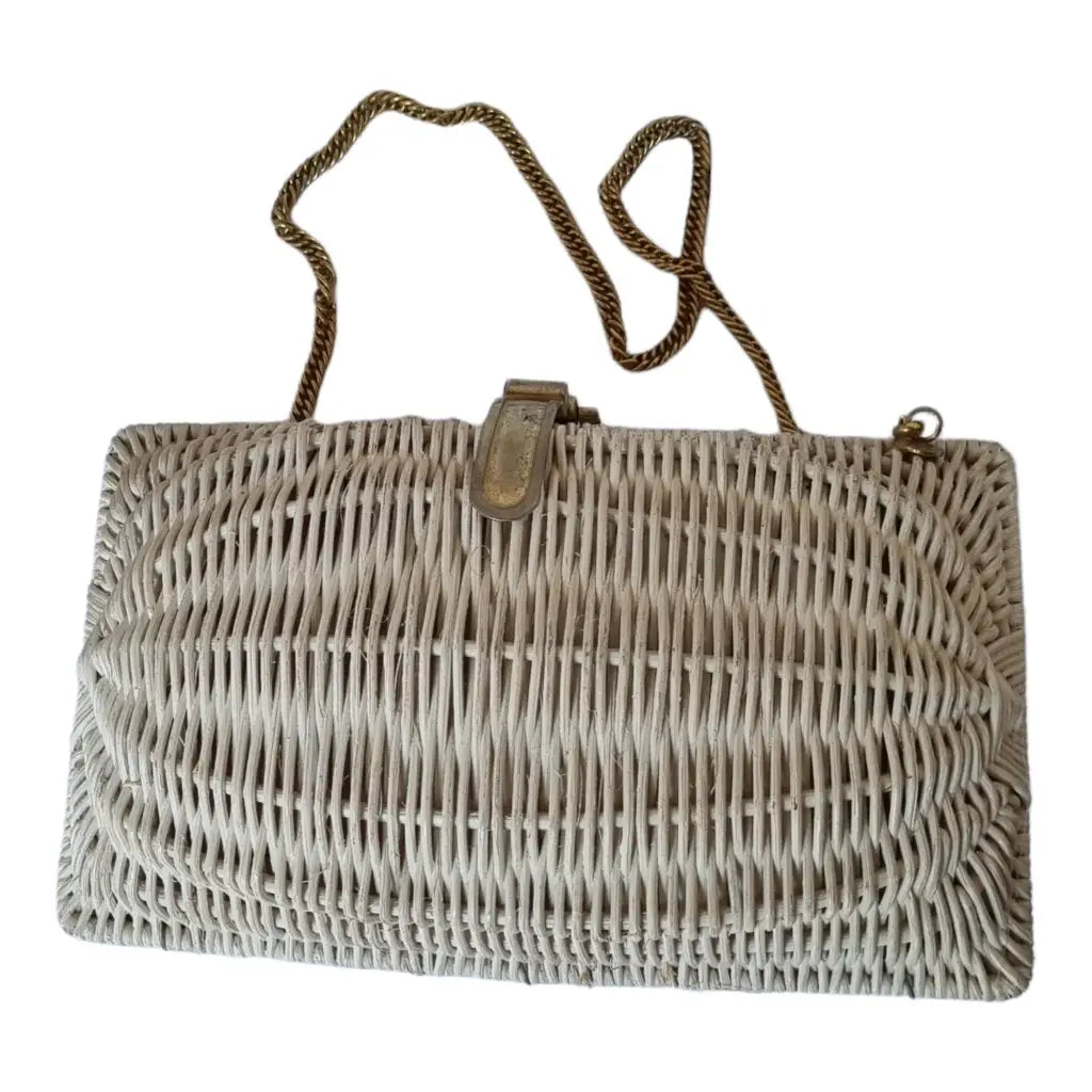 Bolso de paja bandolera bolso hombro vintage