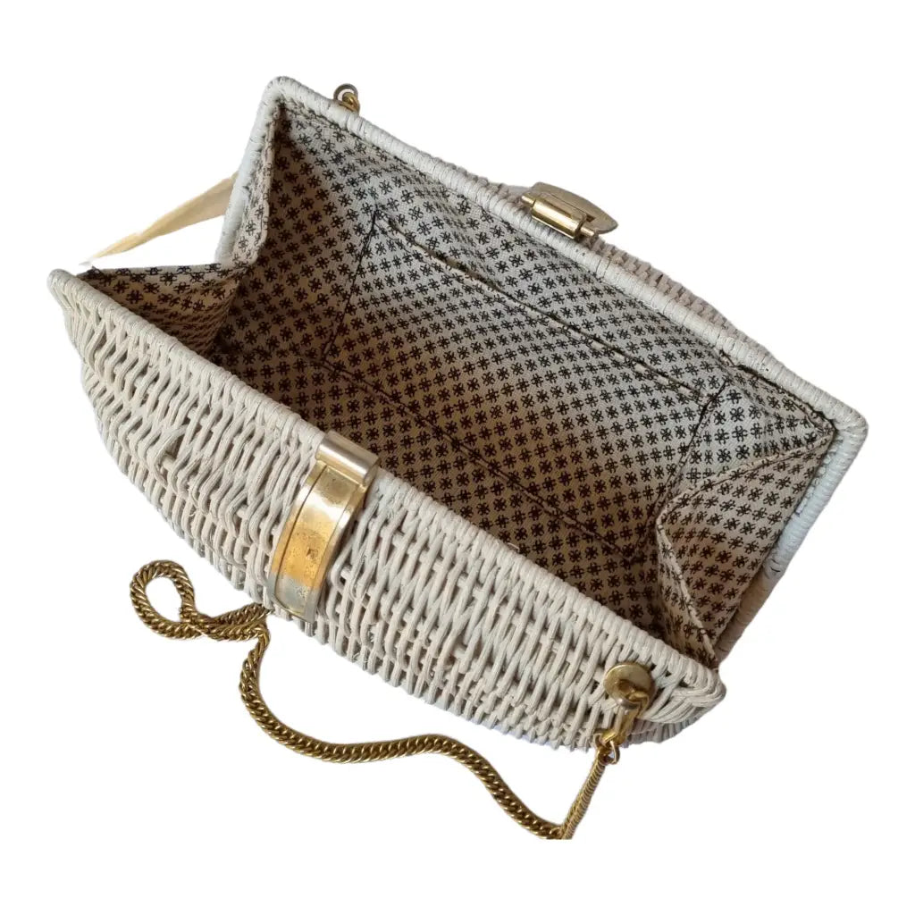 Bolso de paja bandolera bolso hombro vintage