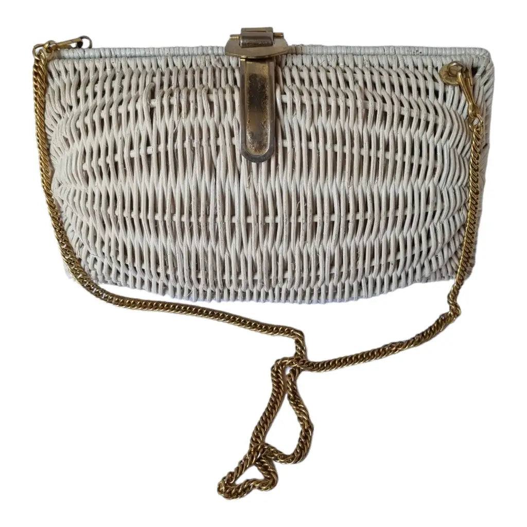 Bolso de paja bandolera bolso hombro vintage