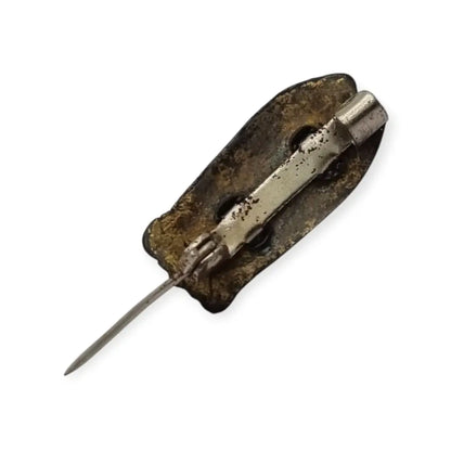 Broche antiguo cigarra francesa dorada Provenza circa 1940 Art Deco pequeño