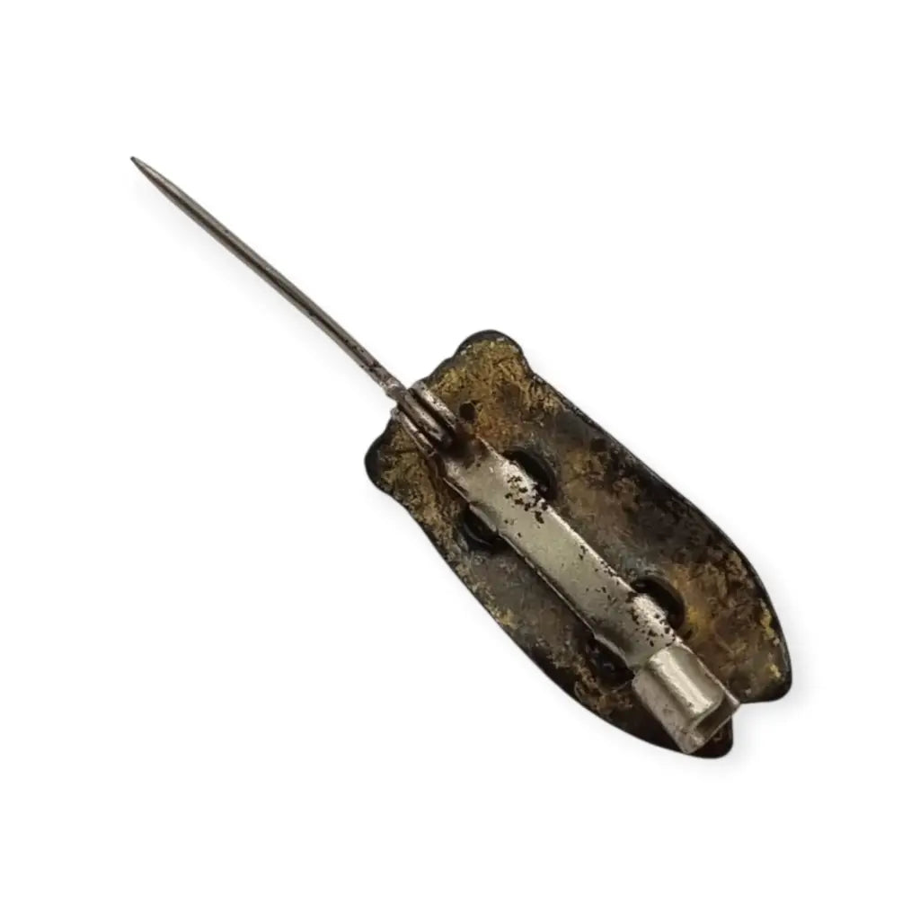 Broche antiguo cigarra francesa dorada Provenza circa 1940 Art Deco pequeño