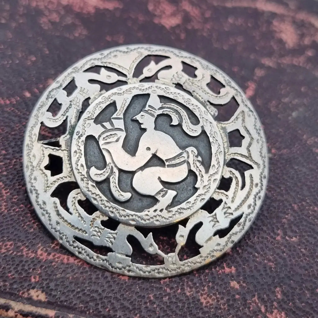 Broche de Guatemala Quetzal Guerreros Plata Colgante