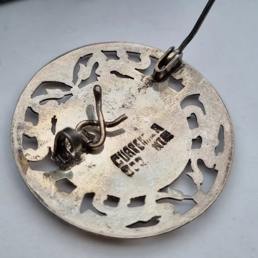 Broche de Guatemala Quetzal Guerreros Plata Colgante