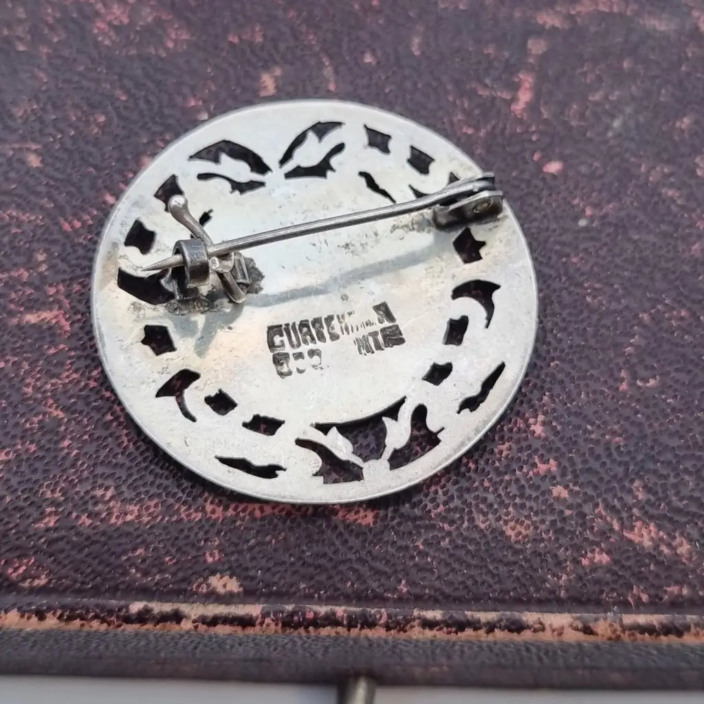 Broche de Guatemala Quetzal Guerreros Plata Colgante