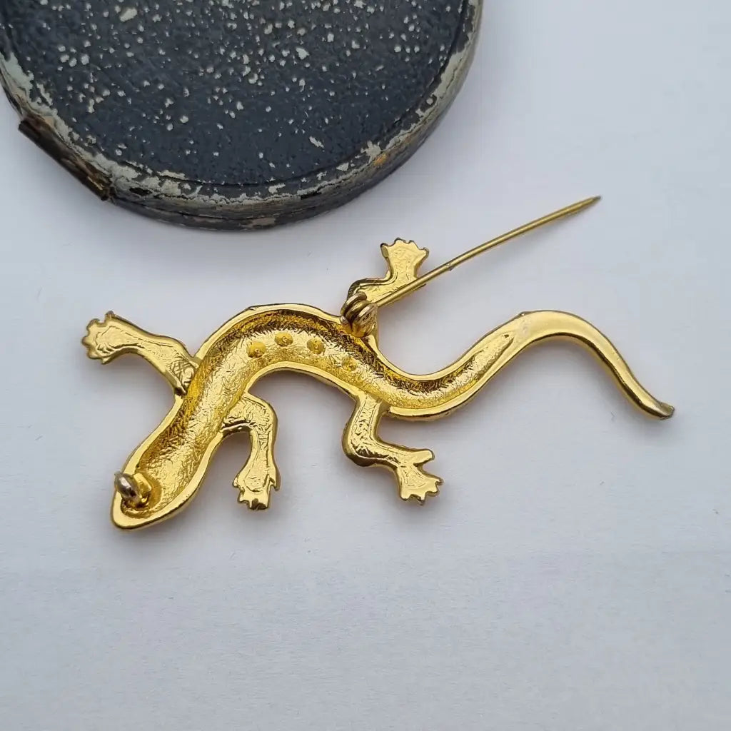 Broche de lagarto vintage broche diseño original. Años 80.