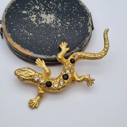 Broche de lagarto vintage broche diseño original. Años 80.