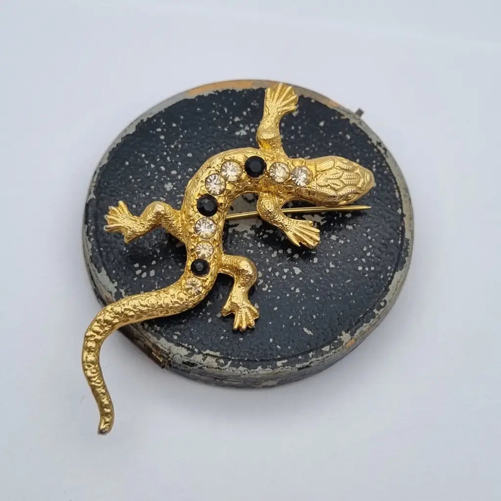 Broche de lagarto vintage broche diseño original. Años 80.
