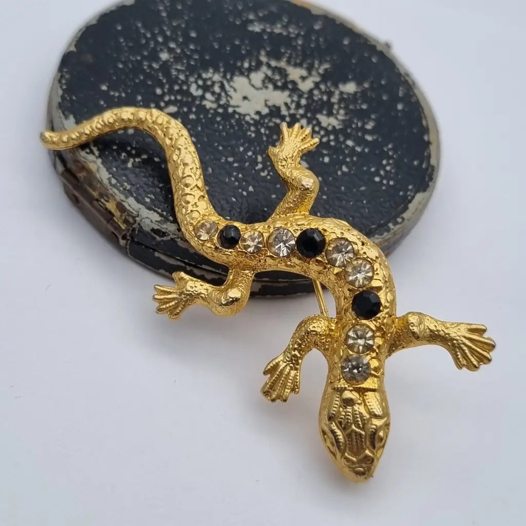 Broche de lagarto vintage broche diseño original. Años 80.