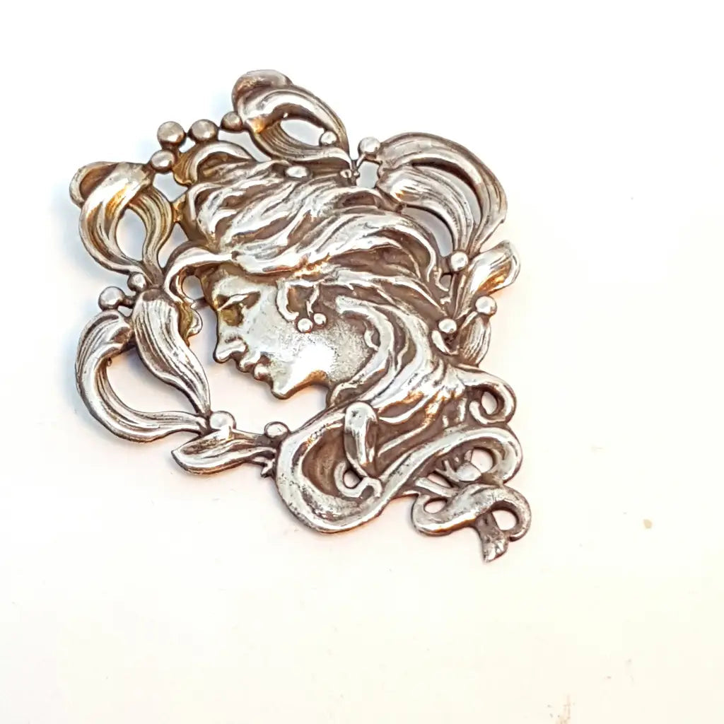 Broche art nouveau broche antiguo hermoso modernista-art nouveau. Señora