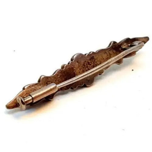 Broche turquesa pin de solapa mujer joyería vintage Art deco. Plata