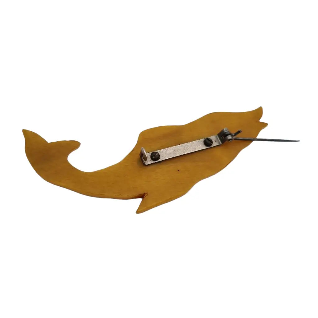 Broche vintage amarillo pez para la solapa o sombrero regalos mujer.