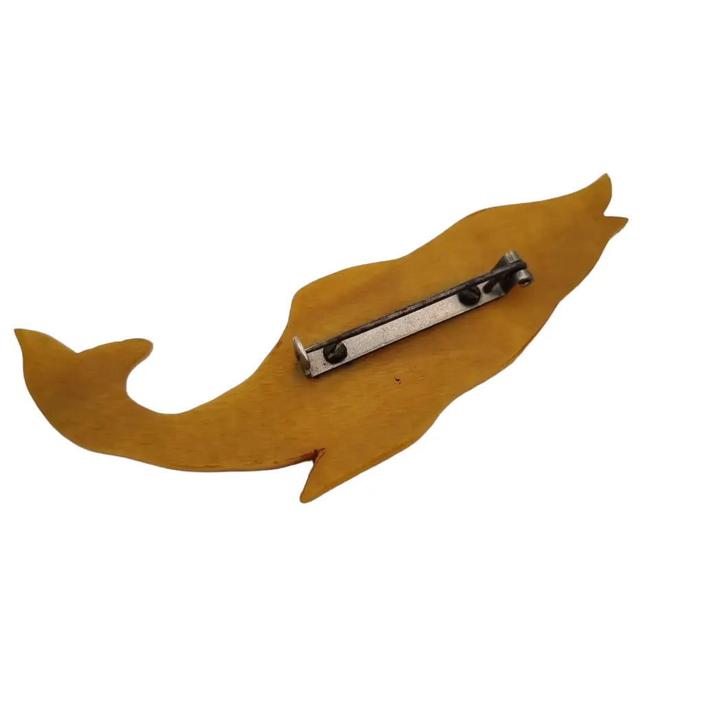 Broche vintage amarillo pez para la solapa o sombrero regalos mujer.