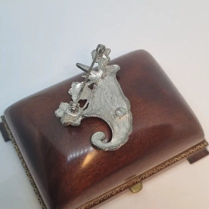 Broche vintage broche de flor diseño original. Años 80. Pin. Joyería