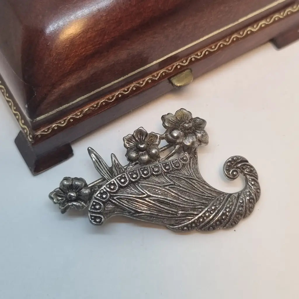 Broche vintage broche de flor diseño original. Años 80. Pin. Joyería