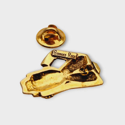 Broches de oro vintage Georges Rech ropa moda parisina lujo joyería