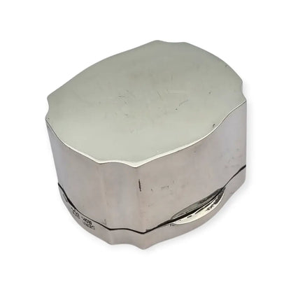 Caja en plata 800 con forma octogonal marcada “SERRA ROMA” diseño elegante