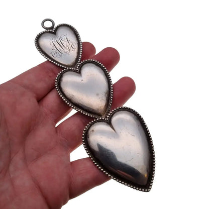 Shiebler sterling George W Romantic Old Law Puffy Heart Shaped Love