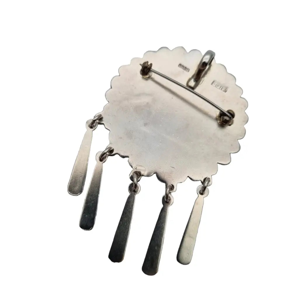 Vintage Made in Mexico colgante con multipiedras Plata 925 broche de plata