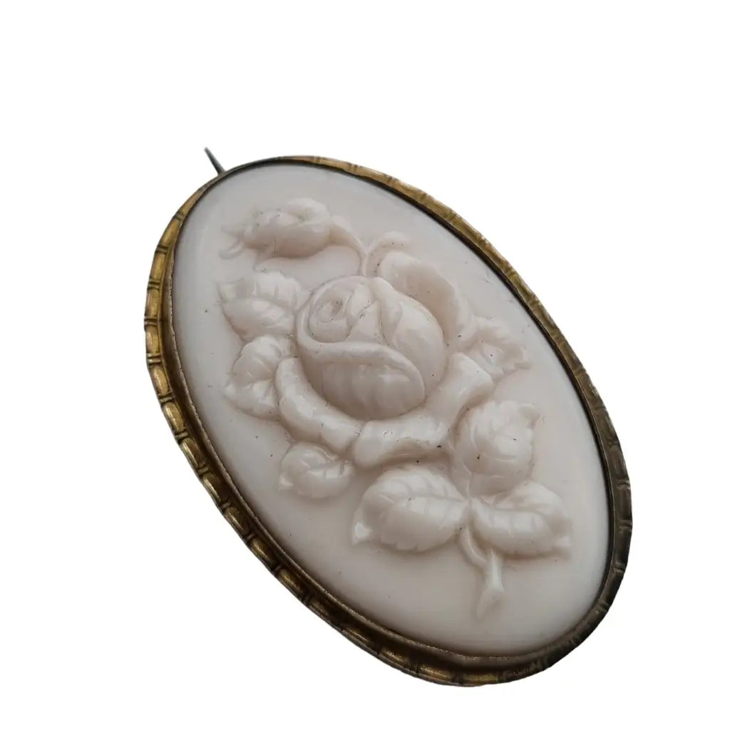 Broche de flor celuloide tallado para mujer ramo floral pasador delicado