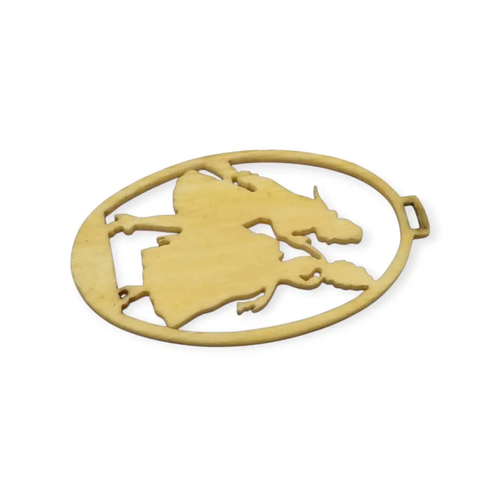 Colgante antiguo de celuloide tallado y pintado a mano con pareja romántica