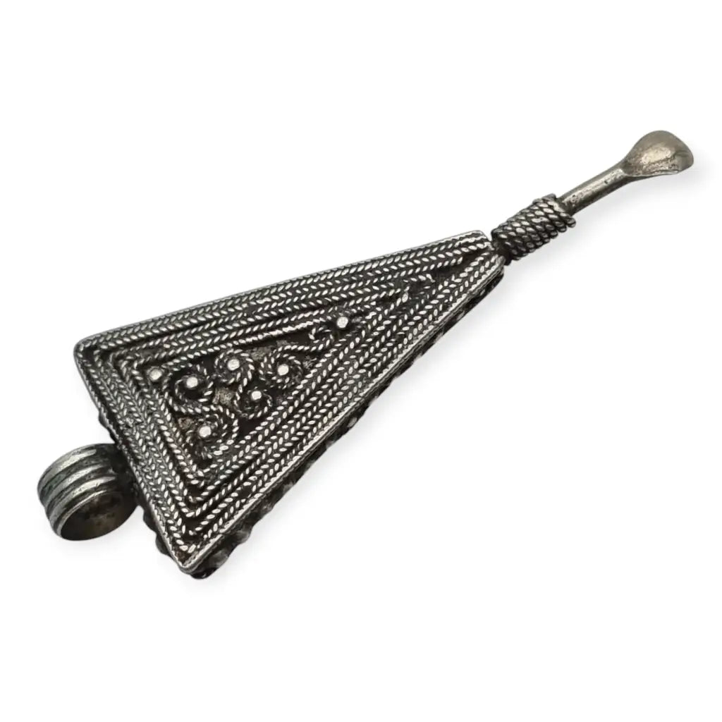 Colgante bereber en plata triangular y cuchara ritual regalos