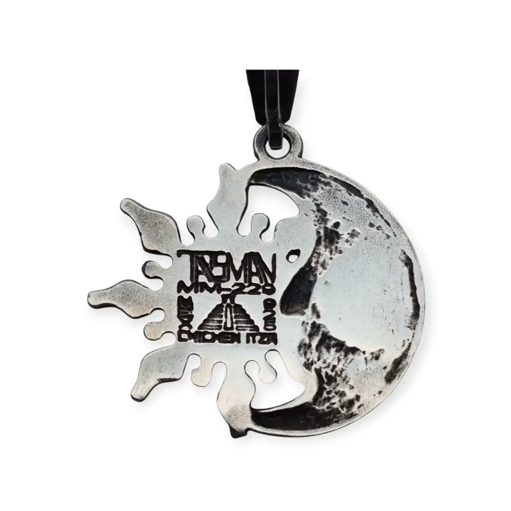 Colgante mexicano de sol y luna en plata maya 925 modelo MM-229 TASMAN