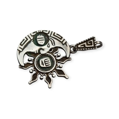 Colgante mexicano de sol y luna en plata maya 925 modelo MM-229 TASMAN