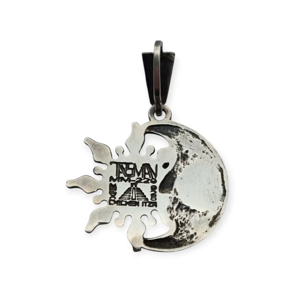 Colgante mexicano de sol y luna en plata maya 925 modelo MM-229 TASMAN