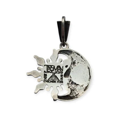 Colgante mexicano de sol y luna en plata maya 925 modelo MM-229 TASMAN