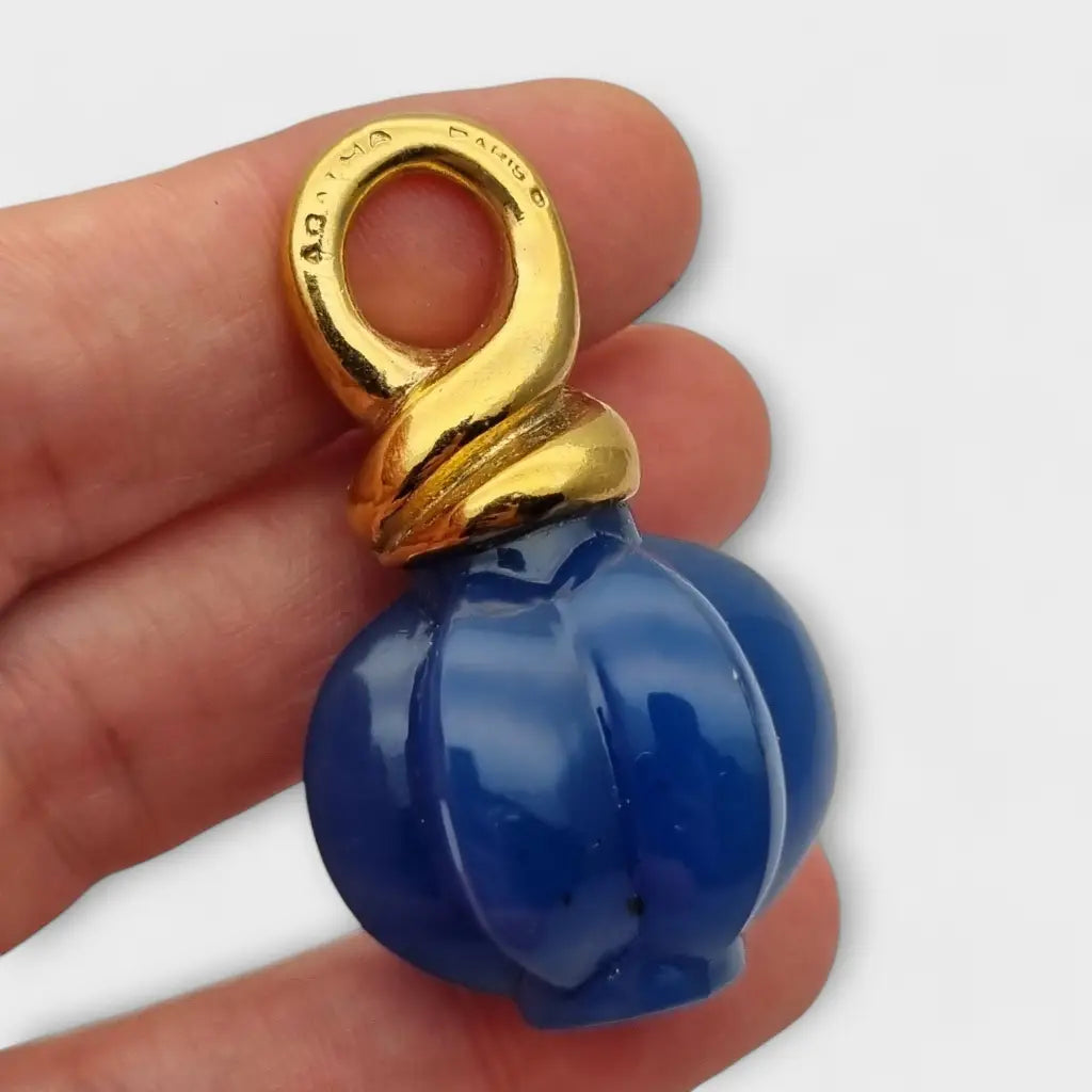 Colgante de pez vintage Agatha Paris firmado por el diseñador francés