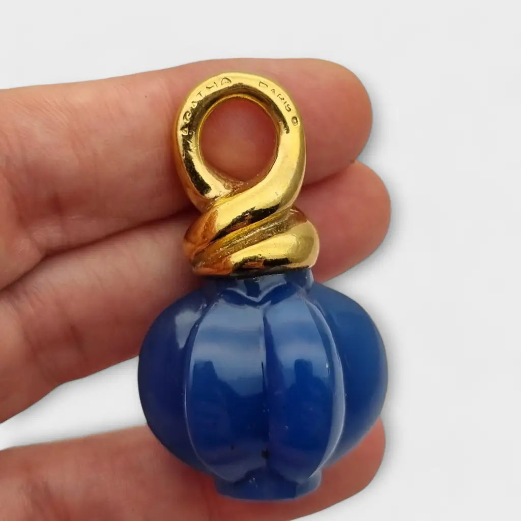 Colgante de pez vintage Agatha Paris firmado por el diseñador francés