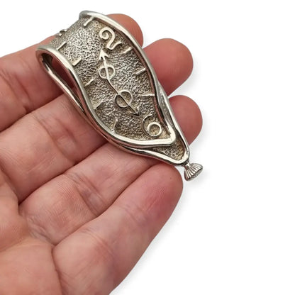 Colgante de plata 925 Haniotis Grecia inspirado en reloj Dalí “La