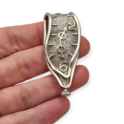 Colgante de plata 925 Haniotis Grecia inspirado en reloj Dalí “La