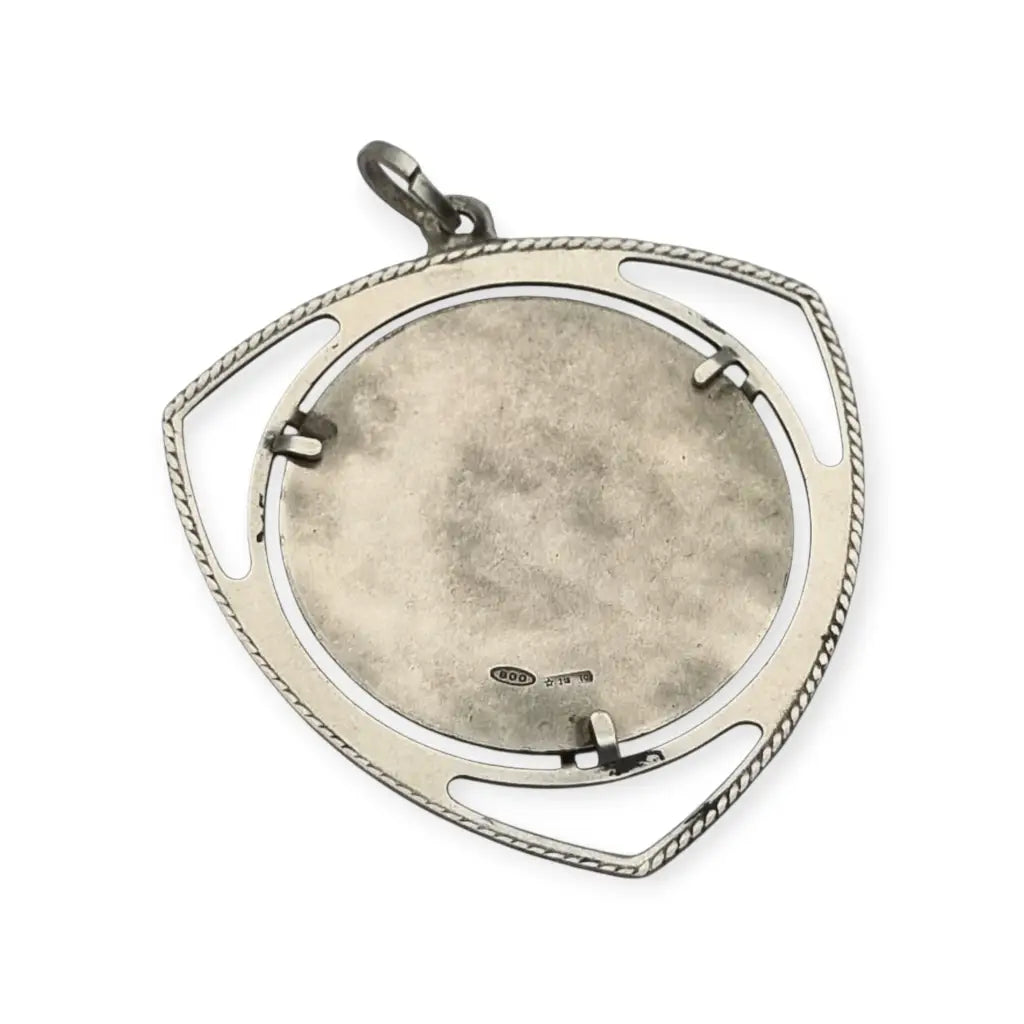 Colgante Victoria de plata 800 joyeria italiana vintage estilo modernista.