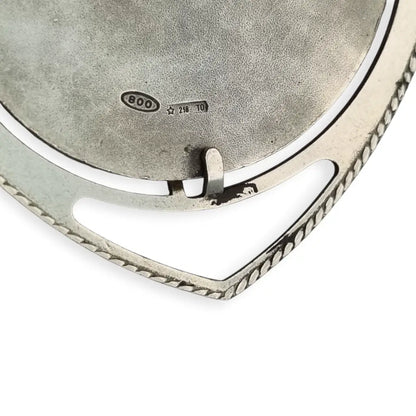 Colgante Victoria de plata 800 joyeria italiana vintage estilo modernista.