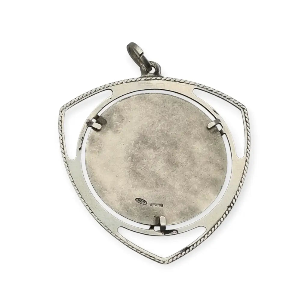 Colgante Victoria de plata 800 joyeria italiana vintage estilo modernista.
