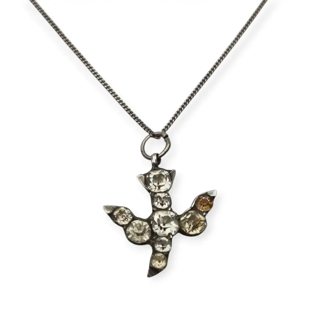 Colgante victoriano de plata del Espíritu Santo paloma blanca Circa XIX regalo