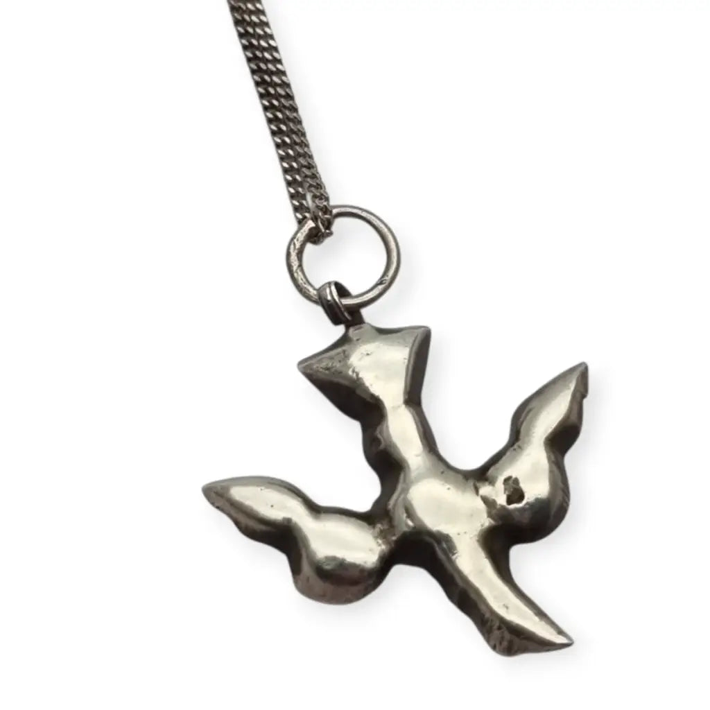 Colgante victoriano de plata del Espíritu Santo paloma blanca Circa XIX regalo