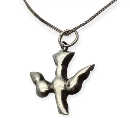 Colgante victoriano de plata del Espíritu Santo paloma blanca Circa XIX regalo