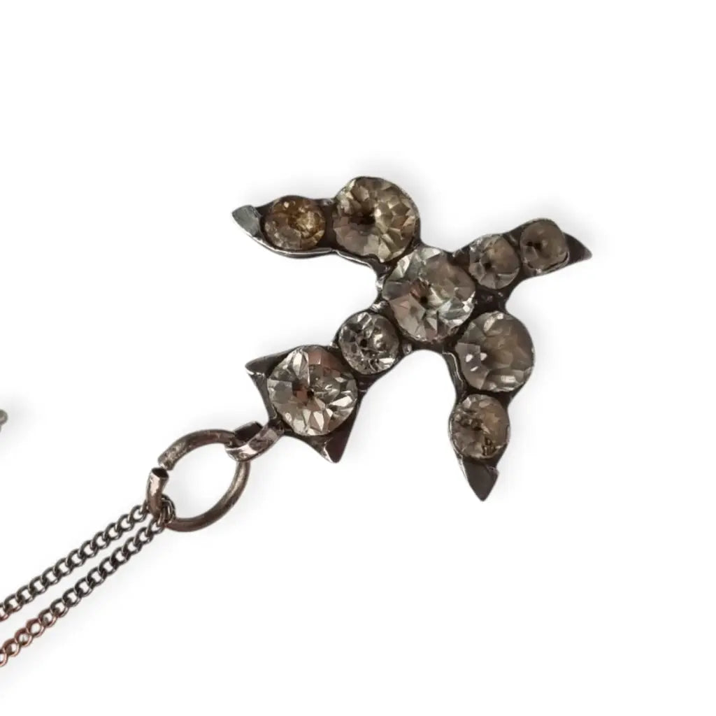 Colgante victoriano de plata del Espíritu Santo paloma blanca Circa XIX regalo