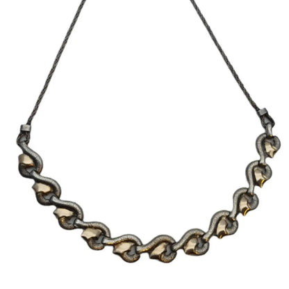 Collar de plata Art Déco. Gargantilla art deco vintage collar Deco