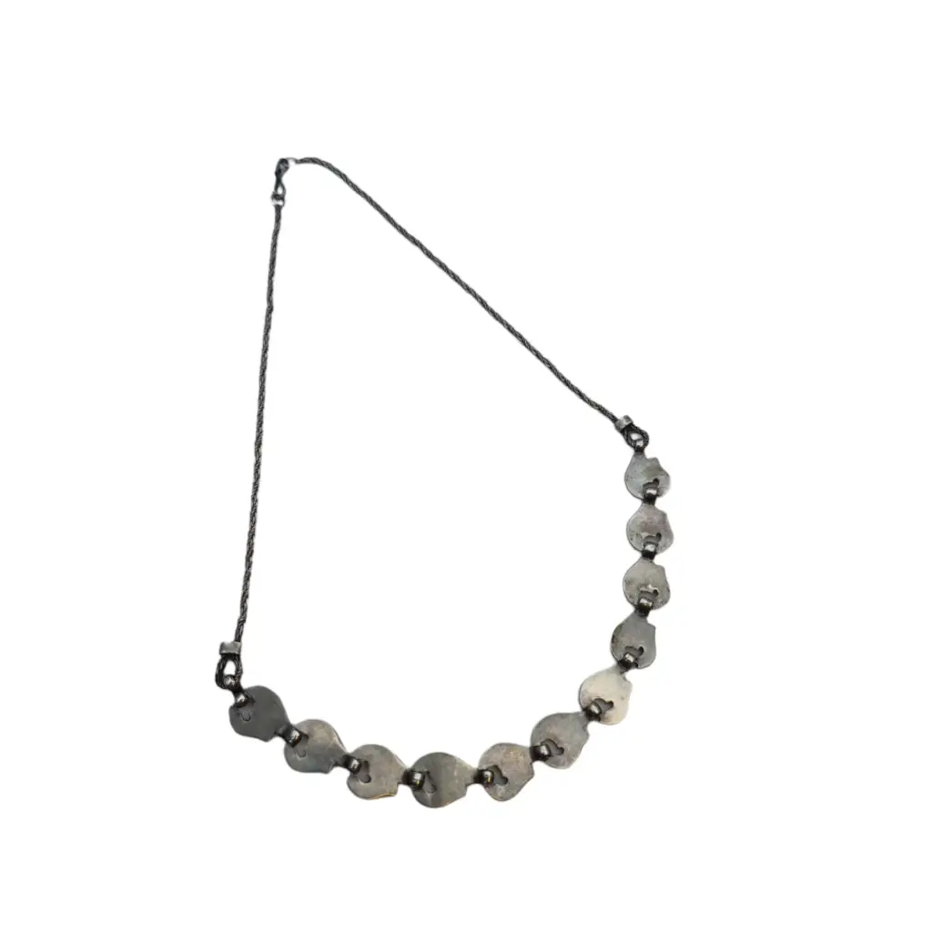 Collar de plata Art Déco. Gargantilla art deco vintage collar Deco