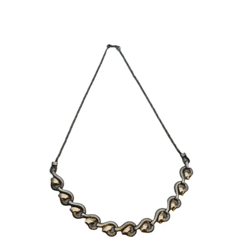 Collar de plata Art Déco. Gargantilla art deco vintage collar Deco
