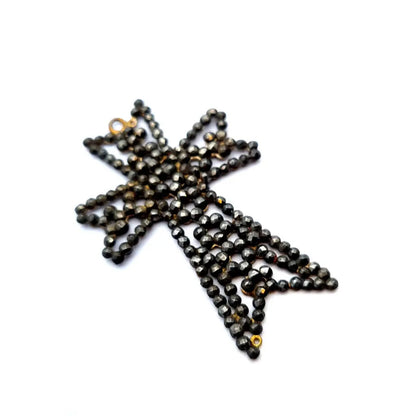 Cruz georgiana colgante de cruz antigua joyería acero