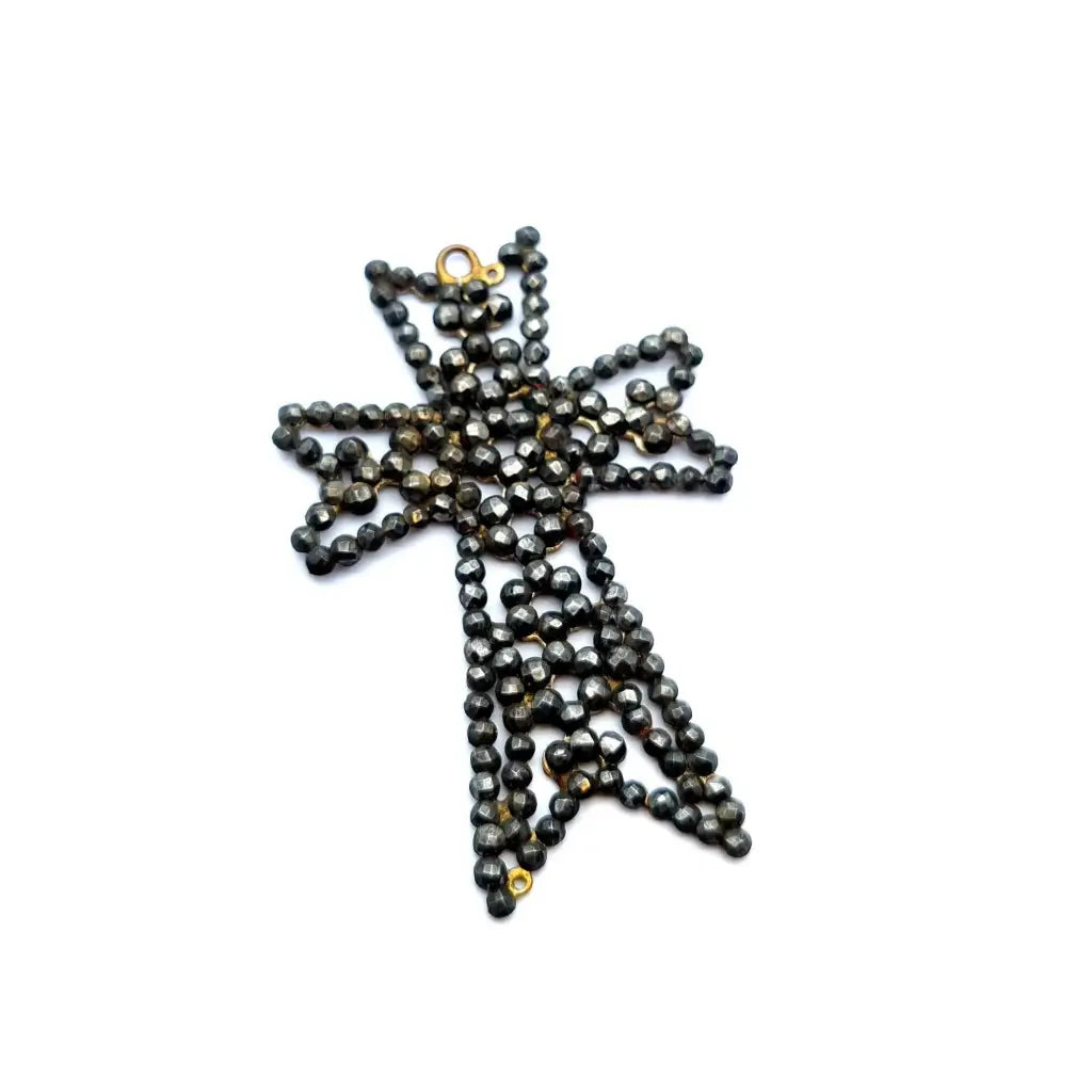 Cruz georgiana colgante de cruz antigua joyería acero