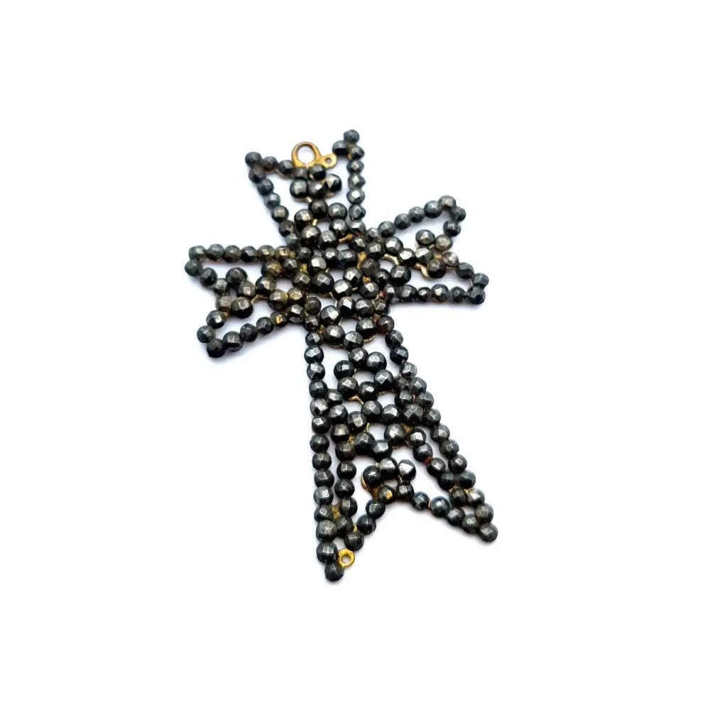 Cruz georgiana colgante de cruz antigua joyería acero