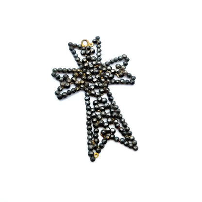 Cruz georgiana colgante de cruz antigua joyería acero